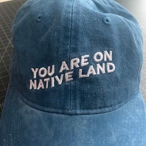 NWT Urban Native Era “You are on native land” baseball cap